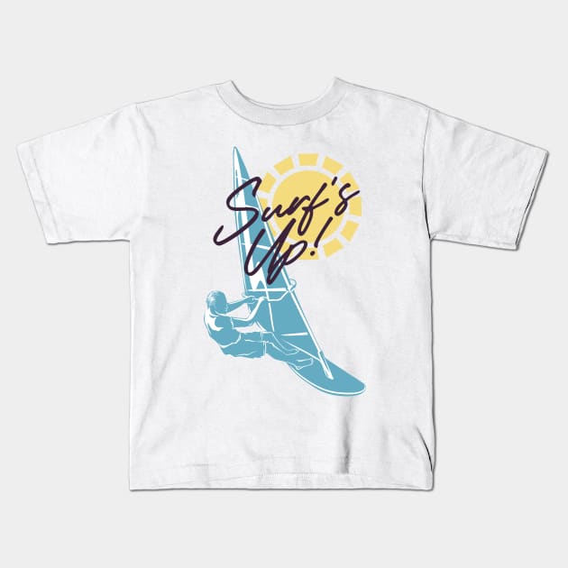 Surf's up! Kids T-Shirt by MinnieWilks